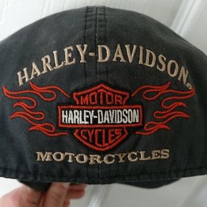 Harley Davidson Newsboy/Driver Cap with Embroidery